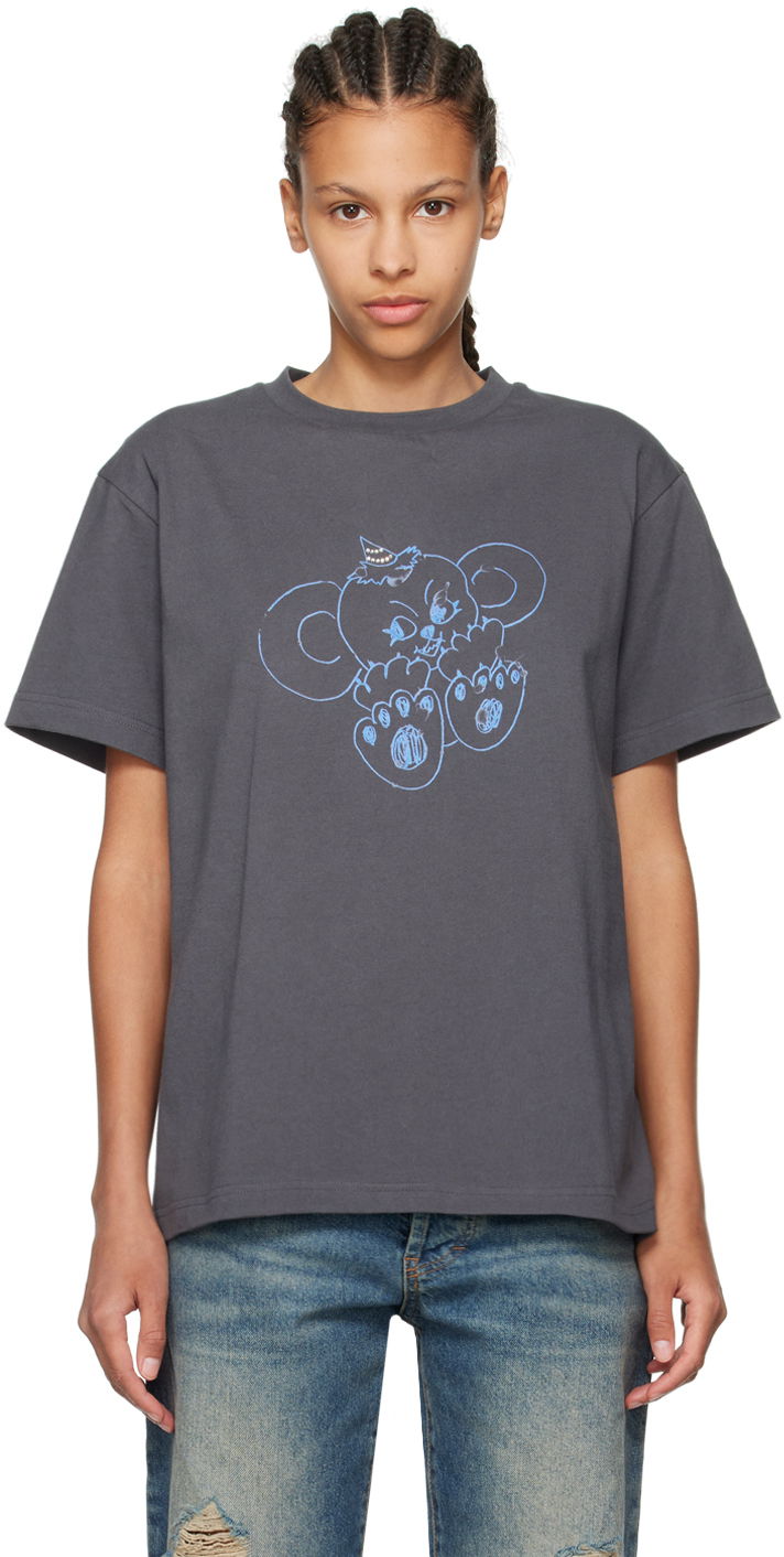Majica We11done We11done Printed T-Shirt Siva | WD-TT2-24-790-U-CH