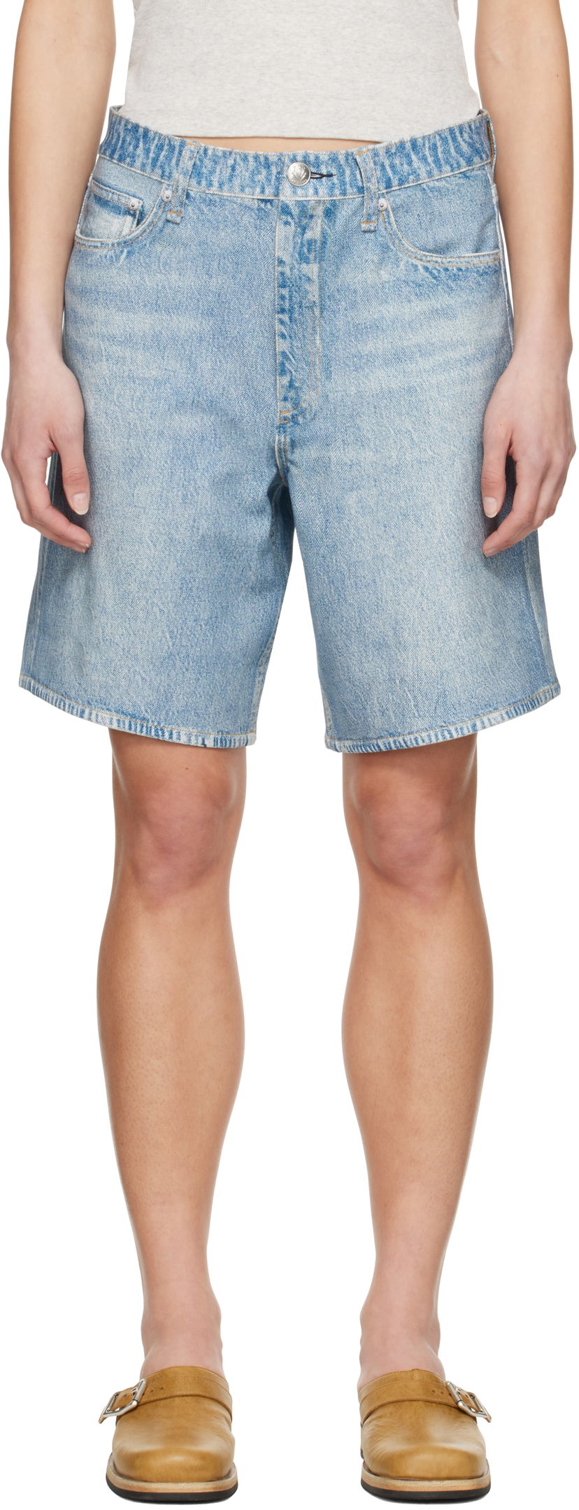 Kratke hlače rag & bone rag & bone Miramar Ponte McKenna Shorts Modra | WCW25S9001PT01
