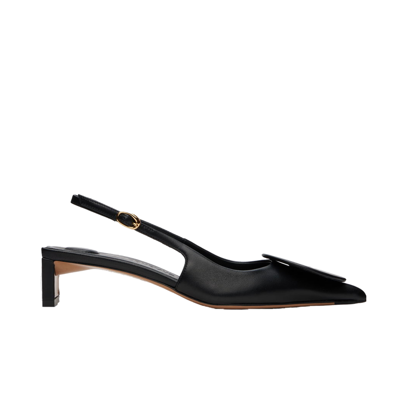 Superge in čevlji Jacquemus Black Les Classiques 'Les slingbacks Duelo basses' Heels Črna | 24E241FO076-3073