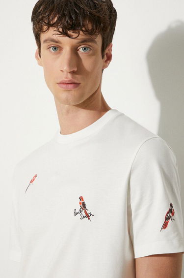 Majica Paul Smith Paul Smith Bird Application T-Shirt Bela | M1R.919T.NP4322, 4