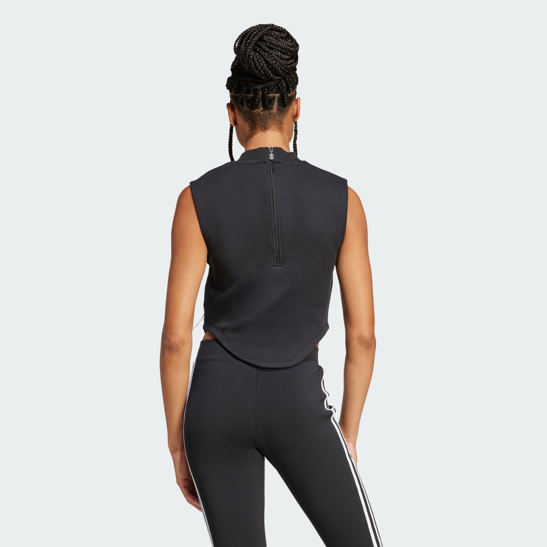 Majica brez rokavov adidas Performance Interlock Training Vest Črna | JJ0967, 1