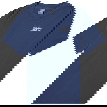 Majica New Balance Men's NB Athletics Flocked Relaxed Tee Nb Navy Mornarica | MT41588-NNY, 0