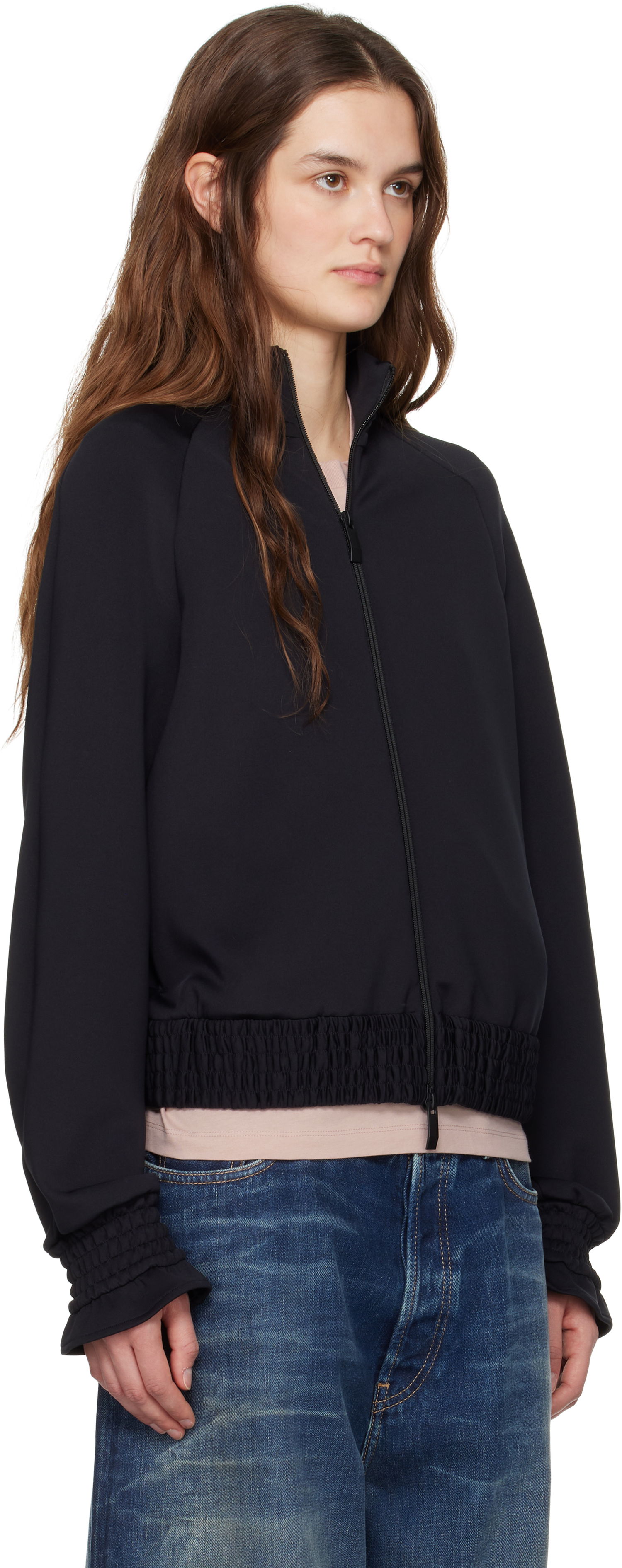 Bomber jakna Moncler Moncler Neoprene Zip-Up Jacket Črna | K10938G0000789ABK, 1