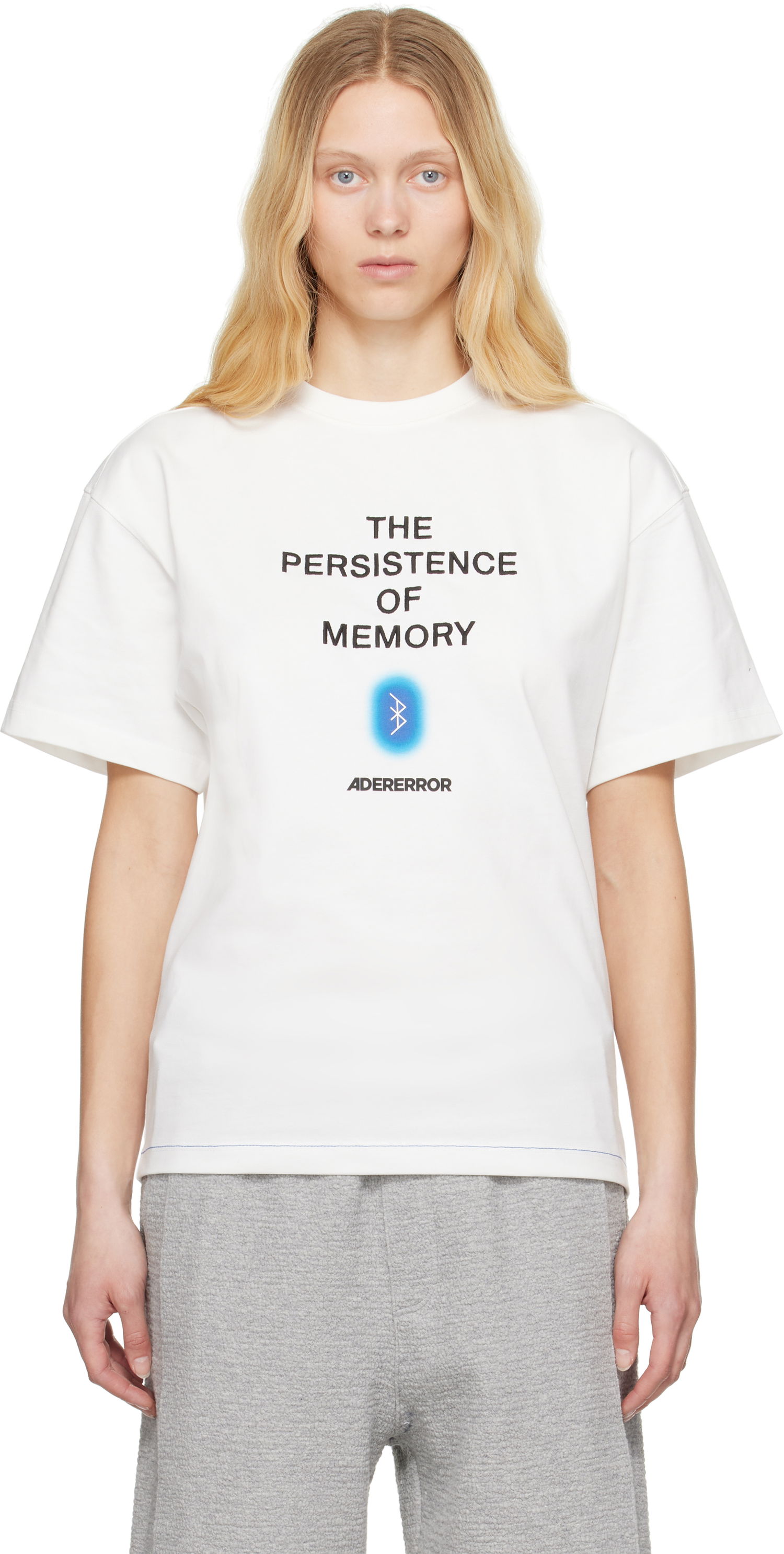 Majica ADER ERROR ADER error Persistence of Memory T-Shirt Bela | BO01SSTS0116OW, 0
