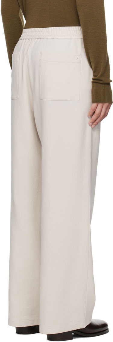 Hlače AMI AMI Paris Elasticated Trousers Bež | HTR214.CO0106, 2