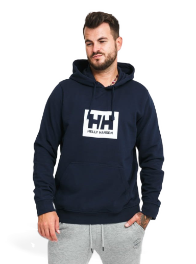 Pulover Helly Hansen Box Hoodie Mornarica | 53289 598