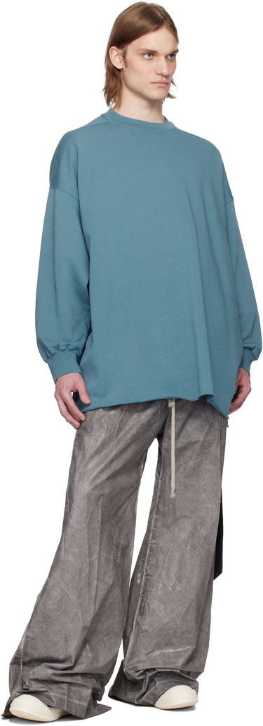 Pleteni pulover Rick Owens Rick Owens DRKSHDW Hollywood Tommy Long Sleeve Sweatshirt Modra | DU01E3292 FP, 3