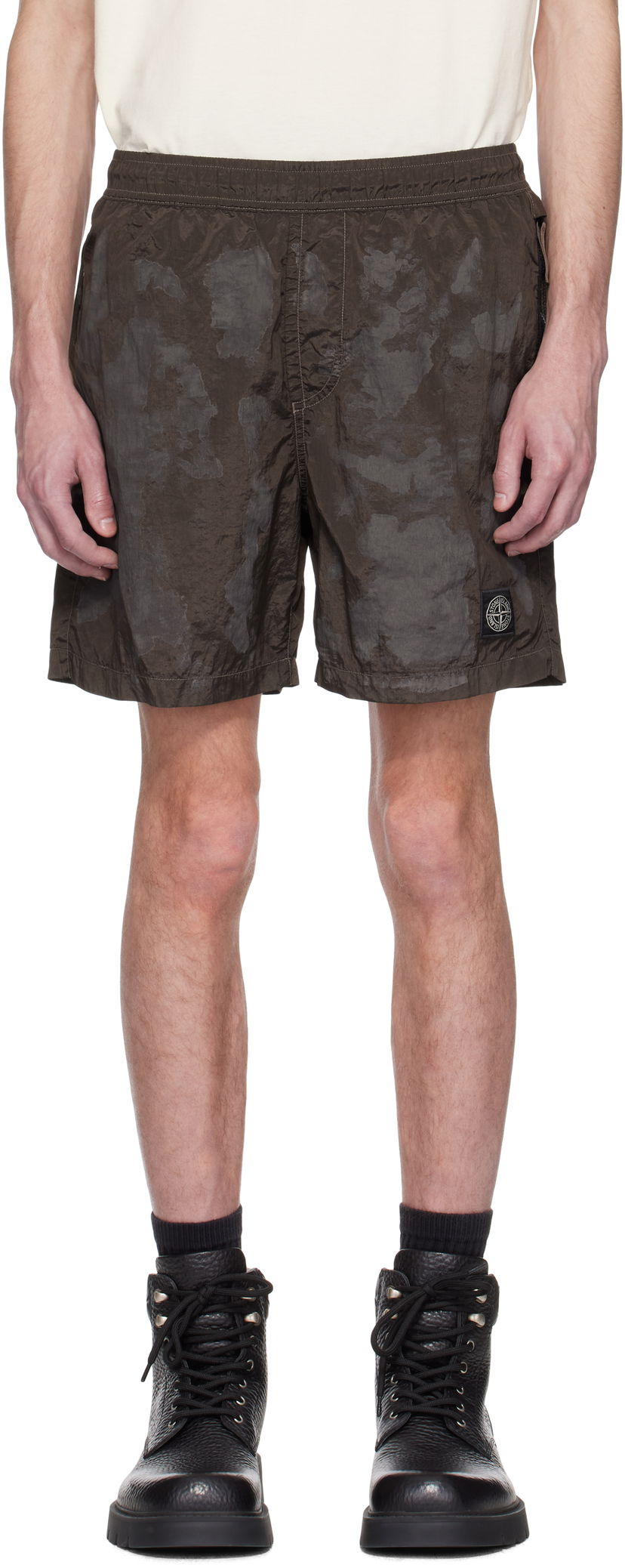 Kratke hlače Stone Island Stone Island Nylon Metal Swim Shorts Rjava | K1S15 B100010 S0A78