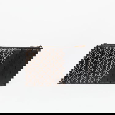 Denarnica CALVIN KLEIN Calvin Klein Emblem Aop Top Zip Cardholder Črna | LV04F1084G 2XA, 2