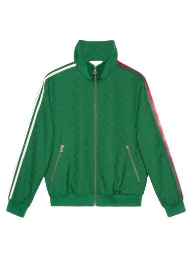 Jakna Gucci adidas x GG Trefoil Jacquard Jacket Zelena | 705756 ZAI22 3229