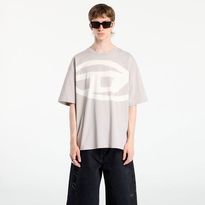 Majica Diesel T-Boxt-Bleach T-Shirt Grey Siva | A14872_0QKAS 9BZ