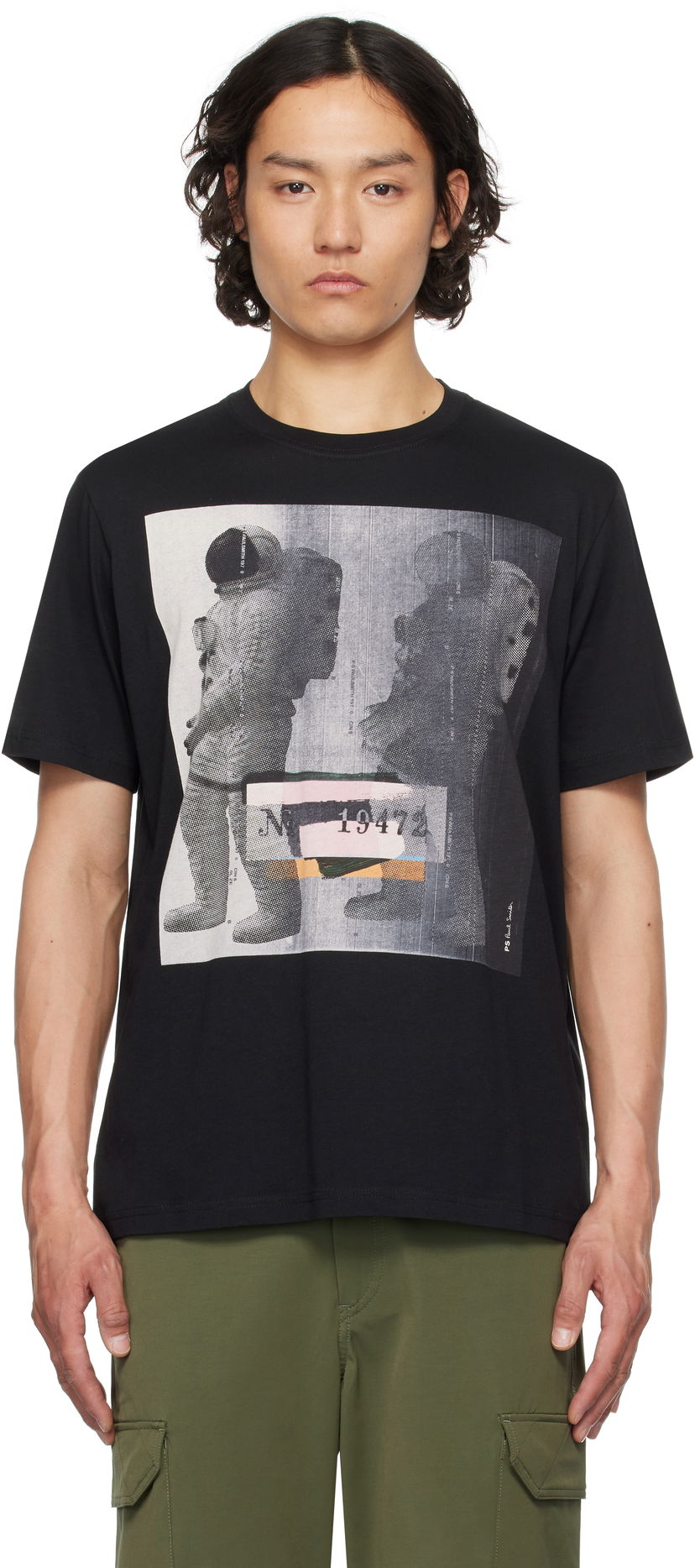 Majica Paul Smith PS Paul Smith Astronaut Print T-Shirt Črna | M2R-011R-PP5086-79