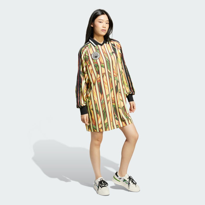 Obleke adidas Performance adidas X FARM Premium Dress Večbarvna | JD6284