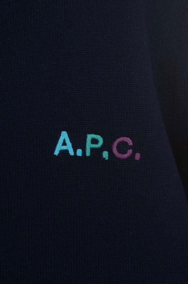 Pleteni pulover A.P.C. Navy New Joseph Cardigan Mornarica | COGDK-H22229, 4