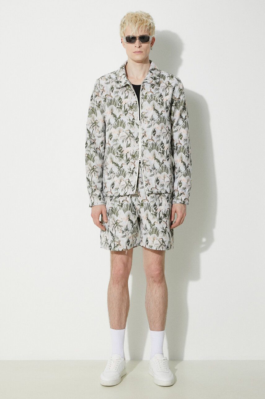 Vetrovka Pleasures Parrot Work Jacket Zelena | P24SP028.GREY, 1