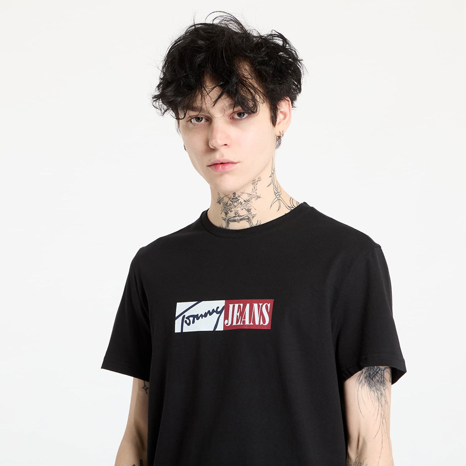 Majica Tommy Hilfiger Tommy Jeans Slim Graphic Tee Črna | DM0DM20365 BDS, 1