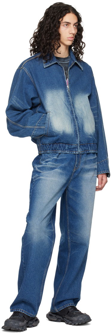Bomber jakna We11done We11done Faded Denim Jacket Modra | WD-DJ1-23-329-U-BL, 3