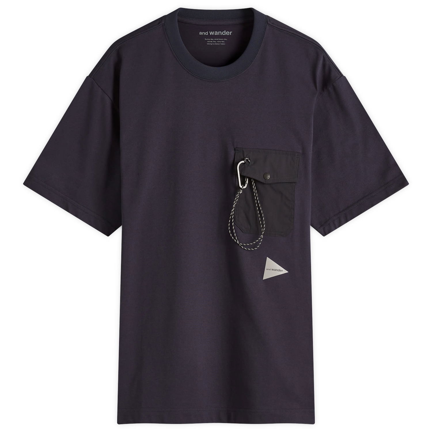 Majica and wander And Wander Pocket Tee, Size Large Mornarica | 5745184094-120, 0