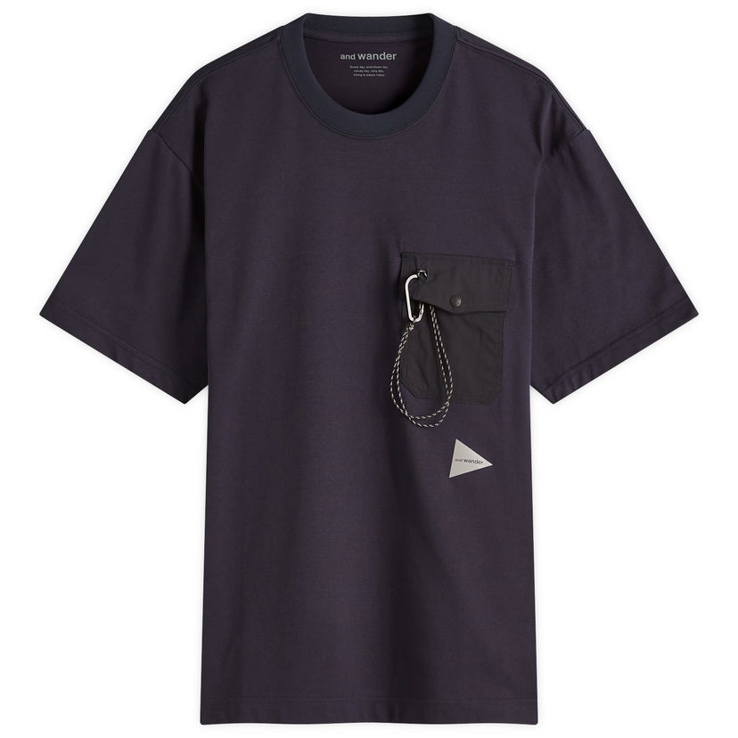 Majica and wander And Wander Pocket Tee, Size Large Mornarica | 5745184094-120
