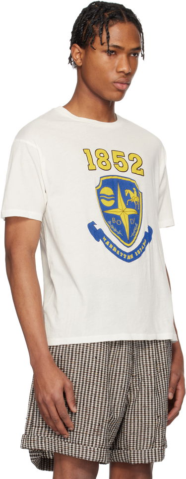 Majica Bode Bode Crest Boxy T-Shirt Bela | MRS25CS008, 4