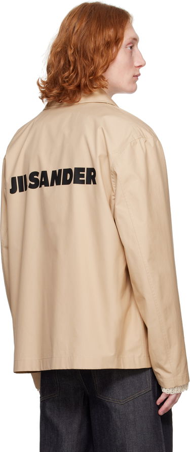 Vetrovka Jil Sander Jil Sander Logo Jacket Bež | J23BN0003_J45026, 2