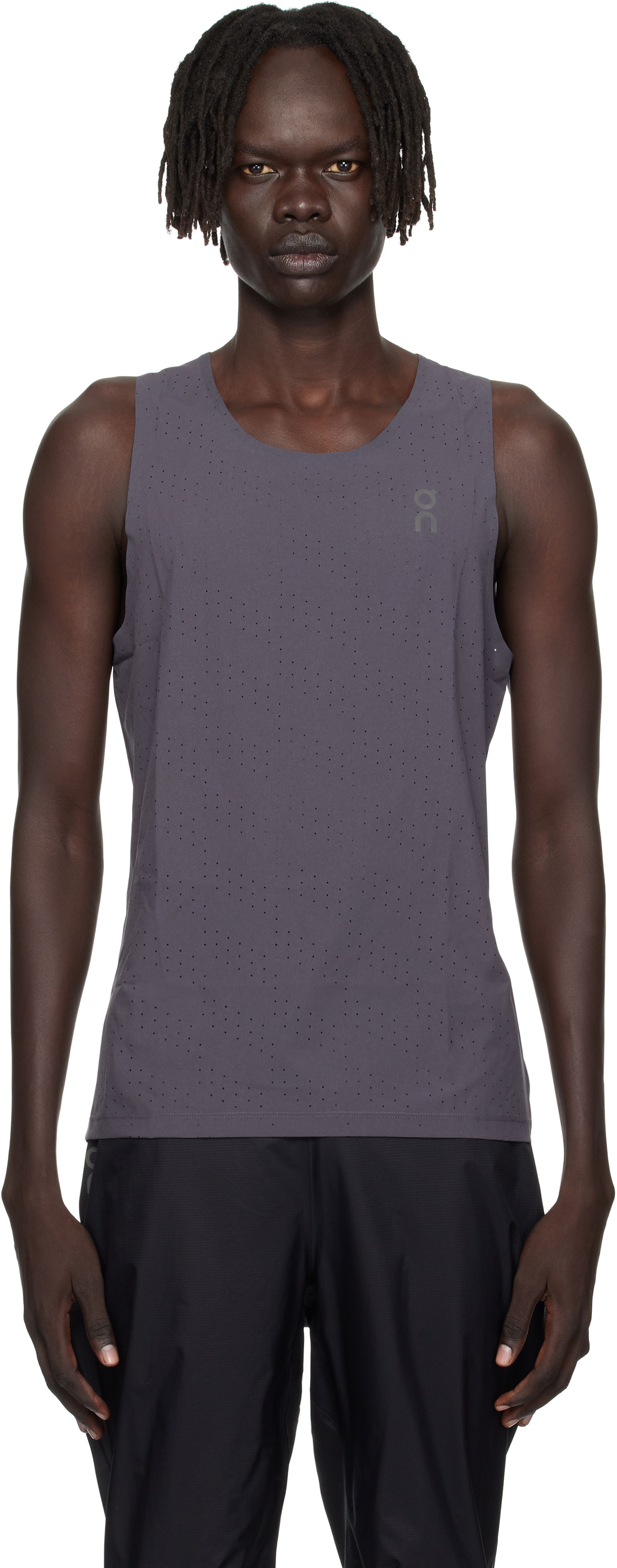 Majica brez rokavov On Running Race Tank Top Siva | 1MF10152343, 0