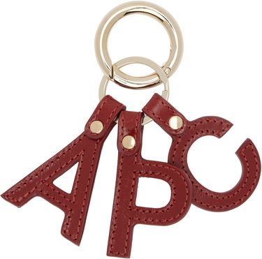 Obeski za ključe A.P.C. A.P.C. Lettres 'A.P.C.' Leather Keychain Rdeča | PXCCK-F63656, 0