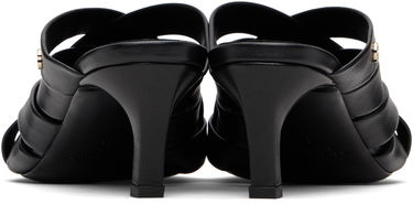 Modni dodatki Anine Bing ANINE BING Eve Woven Heeled Mules Črna | A-14-11311-BLK1, 1