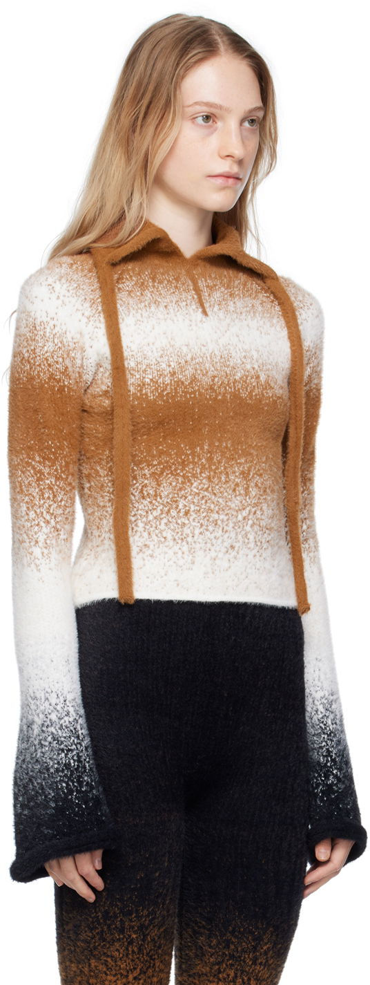 Pleteni pulover Ottolinger Ottolinger Gradient Fuzzy Knit Sweater Rjava | 705902, 1