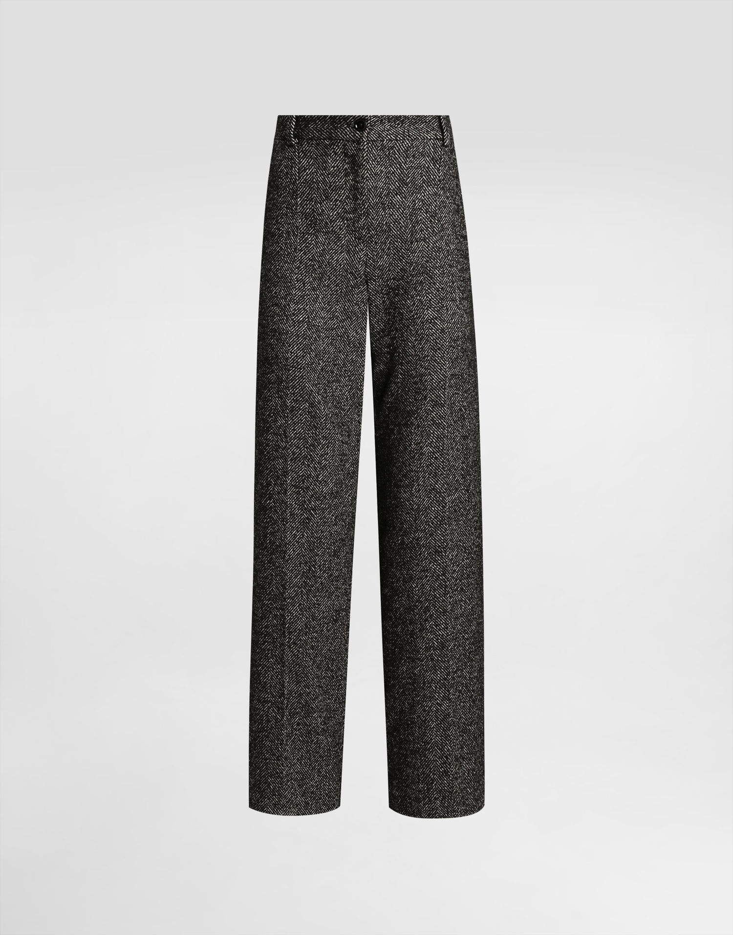 Hlače Dolce & Gabbana Dolce & Gabbana Stretch Wool Chevron Trousers Črna | FTC31TFCBAJS8030, 0