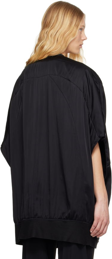 Telovnik Rick Owens Rick Owens Hollywood Girdered Bubble Bomber Jacket Črna | RP01E7739 SCH, 2