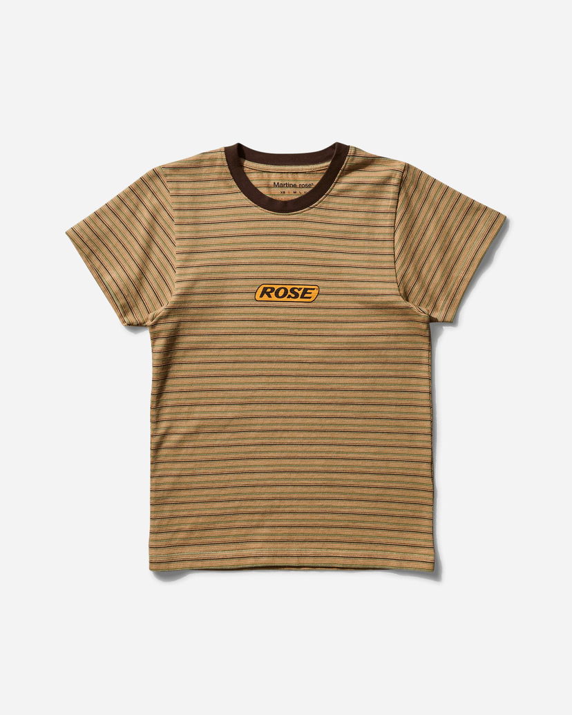 Majica Martine Rose Shrunken Striped T-Shirt Rjava | 629JE05801K