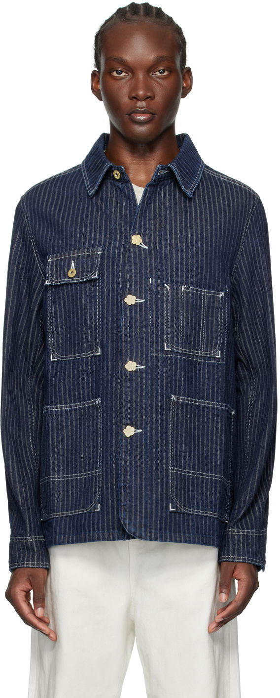 Srajce KENZO Relaxed Workwear Denim Jacket Modra | FE65DV1126F1