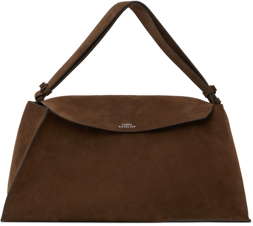 Torbica Studio Nicholson Studio Nicholson Suede Shoulder Bag Rjava | SHIBORU SN - 742