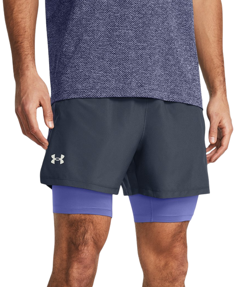 Kratke hlače Under Armour Launch 2 in 1 Shorts Siva | 1382640-044