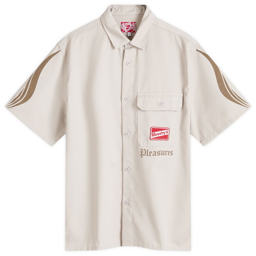 Srajce Pleasures Gutierrez Work Shirt Bež | P24F006-BEI