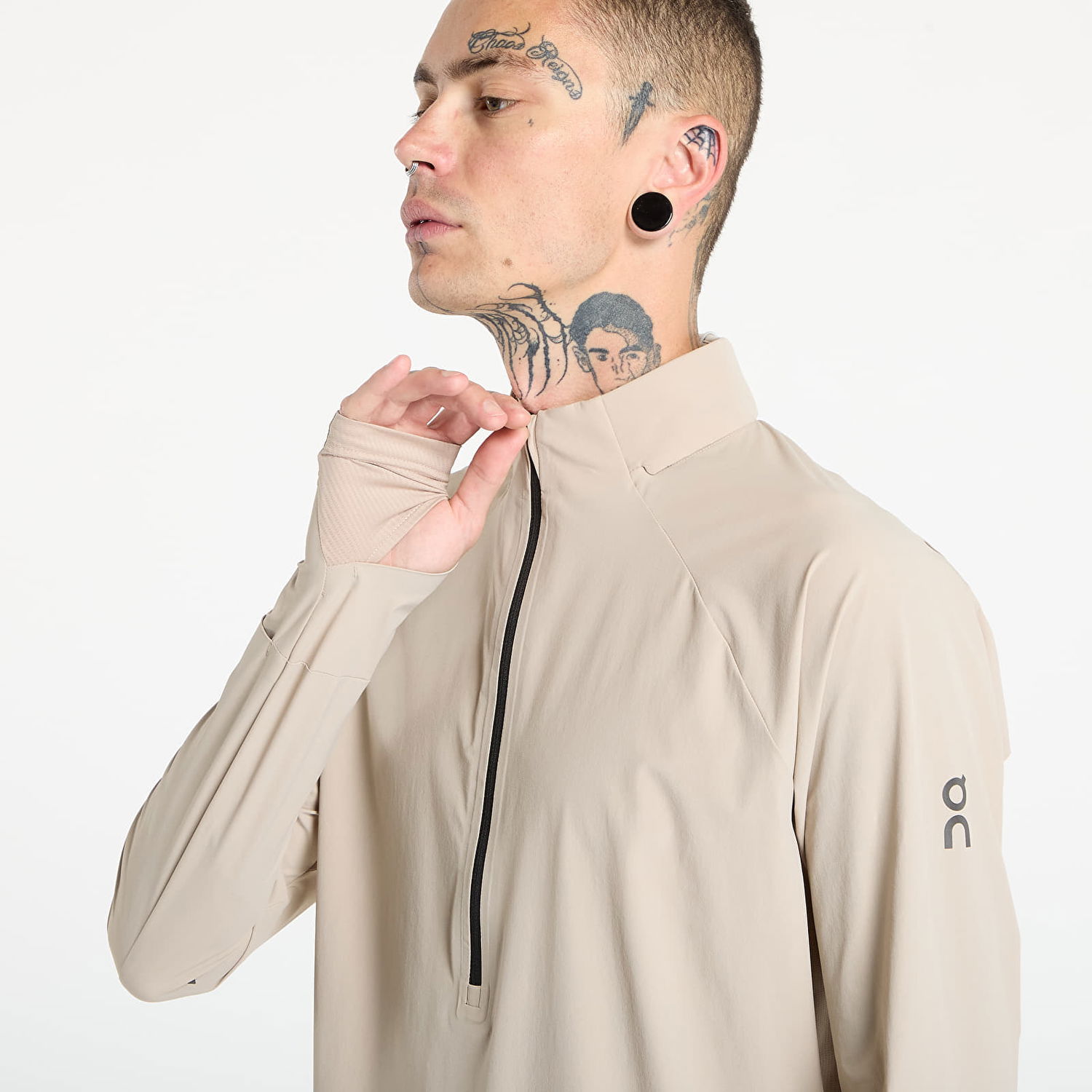 Vetrovka On Running Trail Breaker Half-Zip Running Top Bež | 1ME30150603, 1