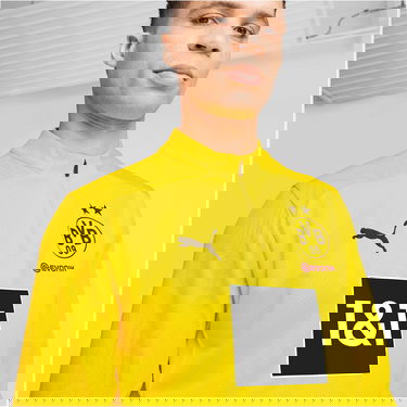 Pulover Puma Puma BVB Training 1/4 Zip Top Rumena | 946269-01, 2