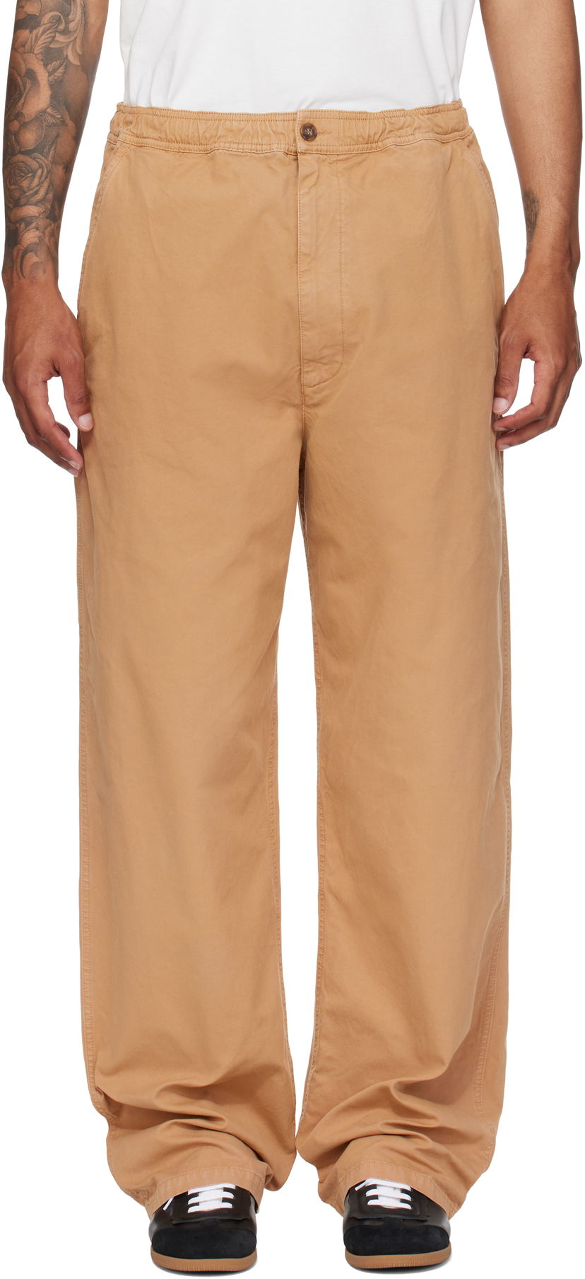 Hlače Maison Margiela MM6 Maison Margiela Canvas Trousers Bež | SH0KA0048 S78548