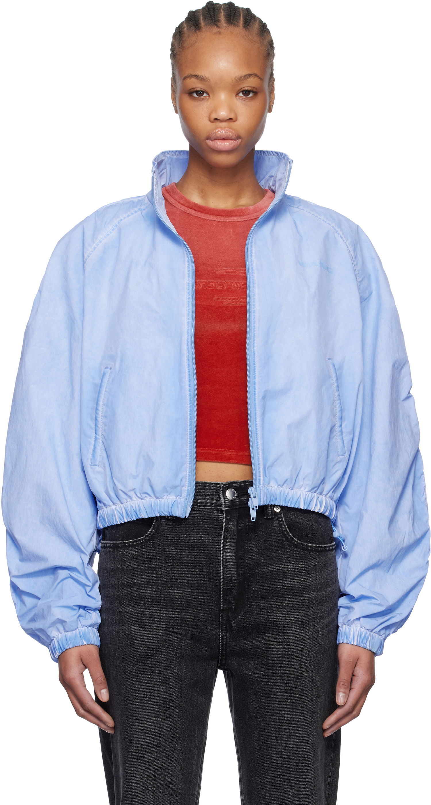 Vetrovka Alexander Wang alexanderwang.t Ruched Track Jacket Modra | 4WC1252109, 0