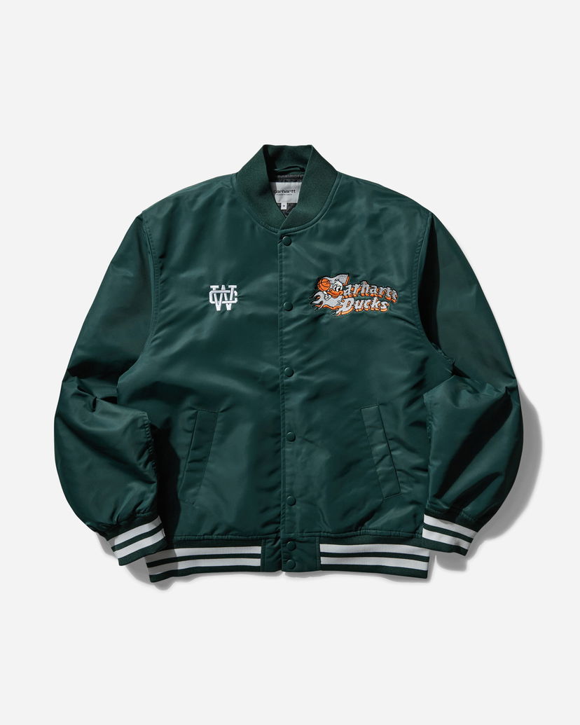 Bomber jakna Carhartt WIP Flaming Ducks Bomber Jacket Zelena | I034510 2VOXX