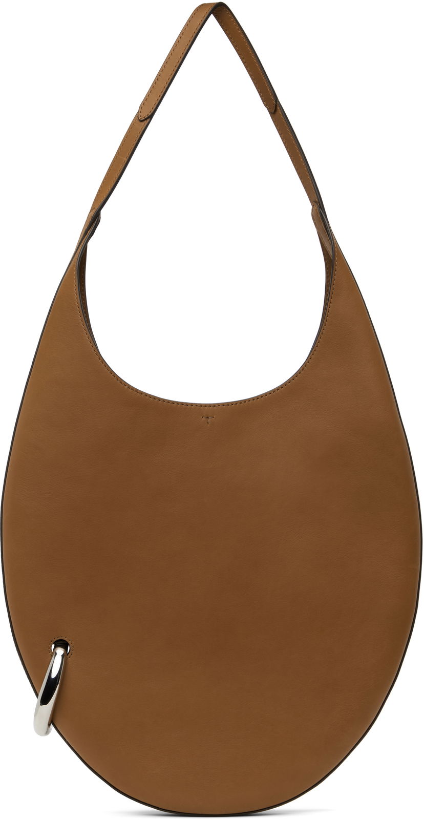 Torba za čez ramo Tory Burch Tory Burch Pierced Shoulder Bag Rjava | 171566-200