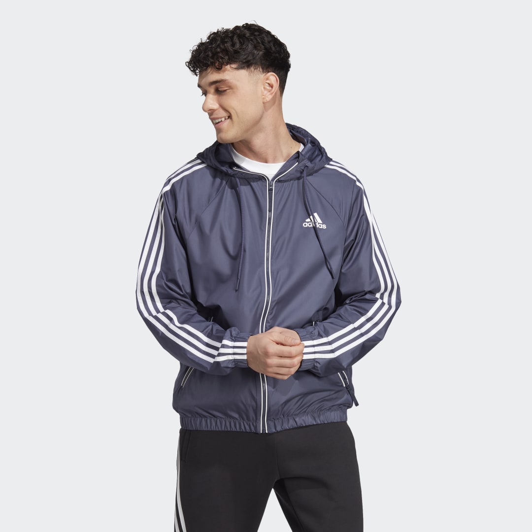 Vetrovka adidas Performance BSC 3-Stripes Wind Jacket Mornarica | HT8753, 0