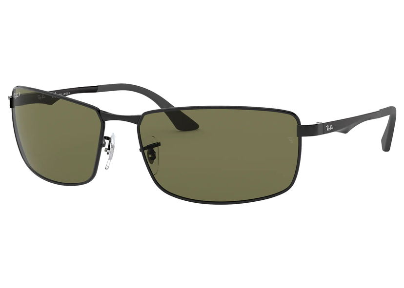 Sončna očala Ray-Ban Rectangular Metal Frame Polarized Sunglasses Zelena | RB3498