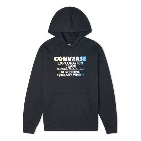 Pulover Converse Exploration Team Pullover Hoodie Črna | 10021271-A01, 0