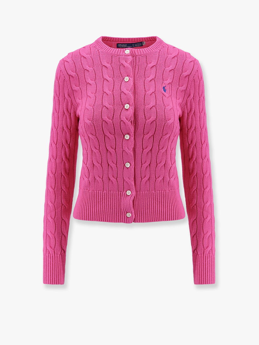 Pleteni pulover Polo by Ralph Lauren Cable Knit Cardigan by Polo Ralph Lauren Roza | 211891643019