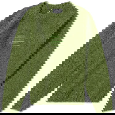 Pleteni pulover Fred Perry Raf Simons x Fluffy Crewneck Zelena | SK6518-M26, 0