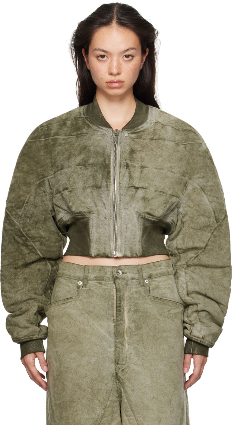 Bomber jakna Rick Owens Bomber Jacket Zelena | DS02D2723 MO