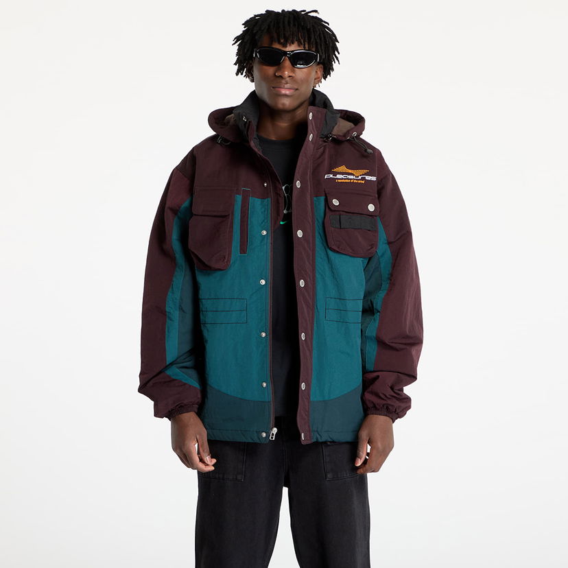 Vetrovka Pleasures PLEASURES Revolution Outdoor Jacket Večbarvna | P24W002 BROWN