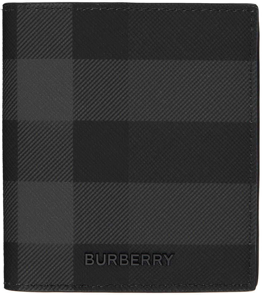 Denarnica Burberry Check Bifold Wallet Črna | 8073276, 0
